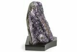 Amethyst Cluster With Wood Base - Uruguay #225956-1